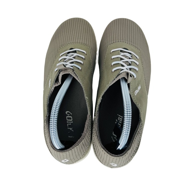 Nohea Moku No Tie Boat Shoes Quick Dry Mesh Breathable Slip On Green Size 8.5M - Picture 4 of 10